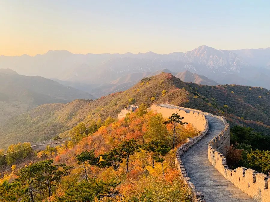 Mutianyu Great Wall sunrise no crowds China 3 week itinerary map