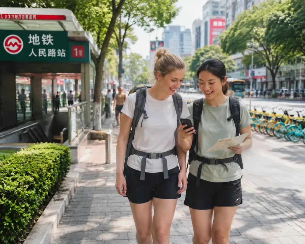 solo female travel china two women backpackers safe street
